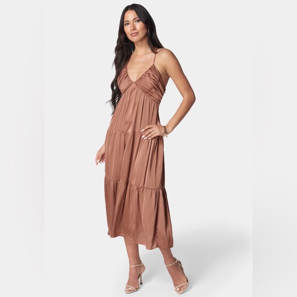 bebe Tiered Maxi Sundress